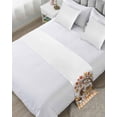 thumbnail image 1 of Xipuska Fall Dog Bed Runners for Queen Size Bed, Decorative Bed Throws for Foot of Bed, Thanksgiving Maple Leaf Pumpkin Sunflower Check Bed Runner Sofa Throw Bedding Scarf Slipcover for Bedroom, 1 of 5