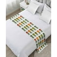 thumbnail image 1 of Xipuska Gradient Pineapple Bed Runners for Twin Size Bed, Decorative Bed Throws for Foot of Bed, Watercolor Modern Fruit Bed Runner Sofa Throw Bedding Scarf Protector Slipcover for Bedroom/Hotel, 1 of 6