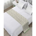 thumbnail image 1 of Xipuska Green Leaf Bed Runners for Cal King Size Bed, Decorative Bed Throws for Foot of Bed, Pastoral Botanical Buffalo Plaid Checkered Bed Runner Sofa Throw Bedding Scarf Slipcover for Bedroom, 1 of 6