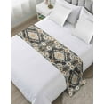 thumbnail image 1 of Xipuska Grey Orange Boho Bed Runners for Twin Size Bed, Decorative Bed Throws for Foot of Bed, Southwestern Ethnic Retro Geometric Bed Runner Sofa Throw Bedding Scarf Protector Slipcover for Bedroom, 1 of 6