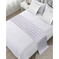 thumbnail image 1 of Xipuska Lavender Floral Bed Runners for Cal King Size Bed, Decorative Bed Throws for Foot of Bed, Summer Pastoral Flowers Botanical Bed Runner Sofa Throw Bedding Scarf Protector Slipcover for Bedroom, 1 of 6