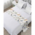 thumbnail image 1 of Xipuska Leaf Bird Bed Runners for Queen Size Bed, Decorative Bed Throws for Foot of Bed, Colorful Spring Tree Branch Country Boho Bed Runner Sofa Throw Bedding Scarf Protector Slipcover for Bedroom, 1 of 6
