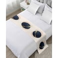 thumbnail image 1 of Xipuska Navy Blue Abstract Art Bed Runners for Twin Size Bed, Decorative Bed Throws for Foot of Bed, Modern Aesthetics Art Bed Runner Sofa Throw Bedding Scarf Protector Slipcover for Bedroom/Hotel, 1 of 6