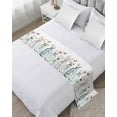 thumbnail image 1 of Xipuska Pastoral Floral Bed Runners for Queen Size Bed, Decorative Bed Throws for Foot of Bed, Colorful Flowers Butterflies Garden Bed Runner Sofa Throw Bedding Scarf Protector Slipcover for Bedroom, 1 of 6