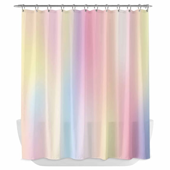 Xipuska Pink Purple Shower Curtain - Water Repellent Fabric Shower Curtains Washable, Modern Colorful Ombre Abstract Tie Dye Art Decorative Polyester Cloth Bathroom Curtains Modern Bath Decor 66"x72"