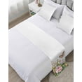 thumbnail image 1 of Xipuska Pink Spring Floral Bed Runners for King Size Bed, Decorative Bed Throws for Foot of Bed, Pastoral Flowers Summer Botanical Bed Runner Sofa Throw Bedding Scarf Protector Slipcover for Bedroom, 1 of 6