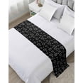 thumbnail image 1 of Xipuska Pumpkins Leaves Bed Runners for Queen Size Bed, Decorative Bed Throws for Foot of Bed, Thanksgiving Black Autumn Pastoral Bed Runner Sofa Throw Bedding Scarf Protector Slipcover for Bedroom, 1 of 6