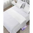 thumbnail image 1 of Xipuska Purple Lavender Bed Runners for King Size Bed, Decorative Bed Throws for Foot of Bed, Butterfly Flowers Spring Watercolor Bed Runner Sofa Throw Bedding Scarf Protector Slipcover for Bedroom, 1 of 6