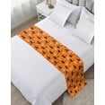 thumbnail image 1 of Xipuska Red Orange Halloween Bed Runners for Cal King Size Bed, Decorative Bed Throws for Foot of Bed, Flying Witch Bats Moon Bed Runner Sofa Throw Bedding Scarf Protector Slipcover for Bedroom/Hotel, 1 of 6