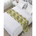 thumbnail image 1 of Xipuska Spring Yellow Sunflowers Bed Runners for Twin Size Bed, Decorative Bed Throws for Foot of Bed, Green Leaves Retro Floral Country Bed Runner Sofa Throw Bedding Scarf Slipcover for Bedroom, 1 of 6