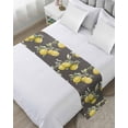 thumbnail image 1 of Xipuska Summer Yellow Lemon Bed Runners for King Size Bed, Decorative Bed Throws for Foot of Bed, Watercolor Botanical Modern Bed Runner Sofa Throw Bedding Scarf Protector Slipcover for Bedroom/Hotel, 1 of 6