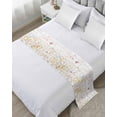 thumbnail image 1 of Xipuska Vintage Flowers Bed Runners for Twin Size Bed, Decorative Bed Throws for Foot of Bed, Pink Blue Colorful Botanical Bed Runner Sofa Throw Bedding Scarf Protector Slipcover for Bedroom/Hotel, 1 of 6