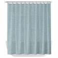 thumbnail image 1 of Xipuska Vintage Haze Blue Shower Curtain - Water Repellent Fabric Shower Curtains Washable, Farmhouse Retro Solid Color Linen Texture Decorative Cloth Bathroom Curtains Modern Bath Decor 72"x78", 1 of 6