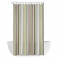 thumbnail image 1 of Xipuska Yellow Green Brown Striped Shower Curtain - Water Repellent Fabric Shower Curtains Washable, Farmhouse Modern Stripes Art Decorative Cloth Bathroom Curtains Modern Bath Decor 36"x72", 1 of 6