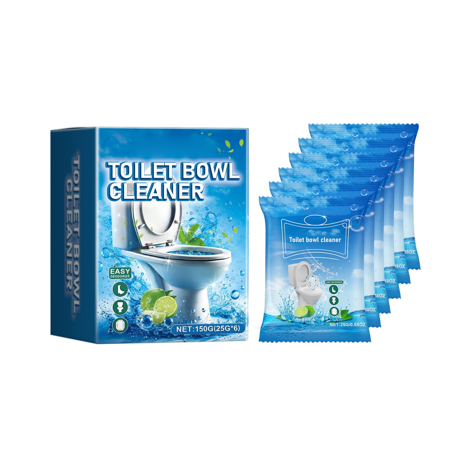 XirolunSuper Powerful Toilet Bowl Cleaner Powder Effortless Stain