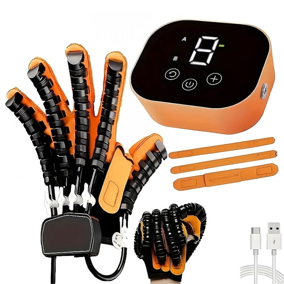 Xirqi Finger Rehabilitation Glove for Stroke Recovery, Robotic Hand Therapy Device with Adjustable Air Pressure, Bionic Training for Hemiplegia and Arthritis