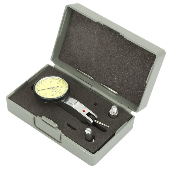 Xirurus 0-40-0 0.01mm Precision Metric Dovetail Rails Dial Test Indicator with 2 Tungsten Steel Probes, Measurement Gauge Tool (10 inches / 25.4 cm)