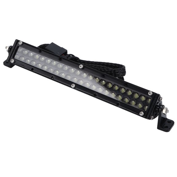 Xirurus 1/10 LED Roof Light Sturdy Durable Easy to Install RC Roof Light Bar 44LED Super Bright Car Roof Light Black with Control Switch Line (4.8 inches / 122 mm) for RC Crawler Parts