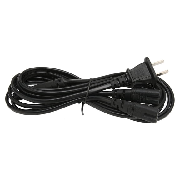 Xirurus 1 15P to Dual IEC320 C7 Y Power Splitter Cable 1 in 2 Out AC Power Cord for LCD Monitor Speakers 5.9ft / 1.8m Safe Waterproof 110-240V Replacement Adapter Line