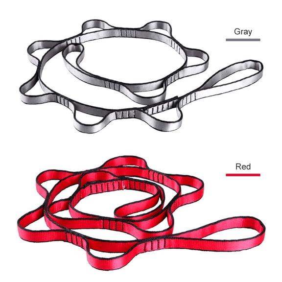 Xirurus 1.1m (43.3 inches) Aerial Yoga Daisy Rope & Swing Hammock Extension Strap. Durable Silver Inversion Exercise Hanging Strap for Climbing and Yoga, Heavy-Duty Yoga Accessory