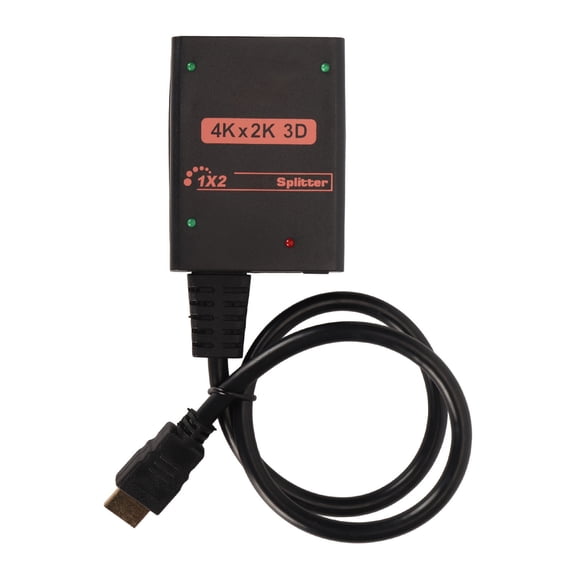 Xirurus 1 in 2 Out HD Multimedia Interface Splitter 1x2 4K Conventer for Dual Monitors High Speed Video Audio Distribution Perfect for Home Theater Office Setup[cite: 1]