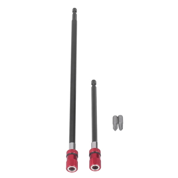 Xirurus 1/4 in Magnetic Screwdriver Bit Extension Set Quick Release 4-Piece 12.2 inches / 310 mm 6.3 inches / 160 mm