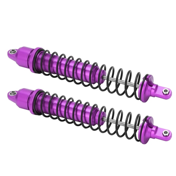 Xirurus 1/5 RC Car Shock Absorbers Replacement Damper for Traxxas Xmaxx Baja Gas Powered Vehicles, Aluminum Alloy Suspension Upgrade Parts, Purple, 2 Pack