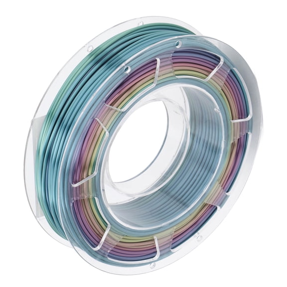 Xirurus 1.75mm 3D Printer PLA Filament Silk Rainbow Gradient Color Printer Filament for ANYCUBIC 200g (7.05 oz) Dimensional Accuracy Smooth Extrusion Clog-Free Printing Consumables