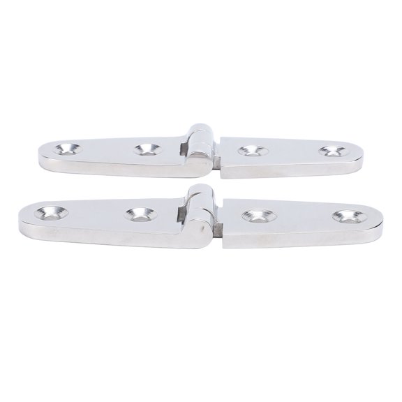 Xirurus 1 Pair Boat Strap Hinges 316 Stainless Steel 4.06x1.06in (103x27mm) Flush Mount Heavy Duty Deck Hatch Marine Door Hinges