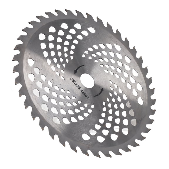 Xirurus 10-Inch Brush Cutter Saw Blade 40T Weed Eater Replacement 1-Inch Arbor High Speed Steel Cutting Disc for Gas Electric Trimmers Lawn Mower Garden Power Equipment Accessories