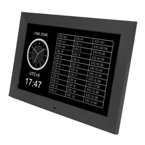 Xirurus 10 Inch WiFi Digital Calendar Alarm Clock with Temperature Day and Date Display Easy Settings for Home Office Desk US Plug 100-240V Smart Display