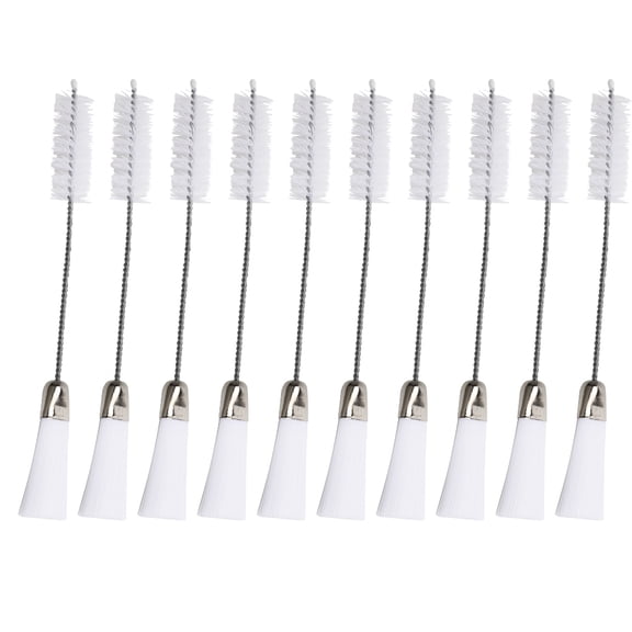 Xirurus 10 Pcs Double Ended Sewing Machine Cleaning Brushes, Nylon Multi-Function Computer Keyboard Dusting Tools, 6.81 inches / 17.3 cm, Maintenance Brush Set