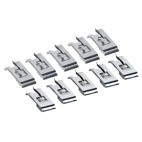Xirurus 10 Pieces Bias Tape Binder Foot G-Shaped Overlock Presser Feet for Brother Singer Sewing Machine Multipurpose Metal Attachment Replacement Parts for Household Use (3.54 x 2.76 x 1.18 inches)