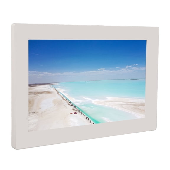 Xirurus 10 inches / 25.4 cm WiFi Digital Picture Frame, IPS Touch Screen Smart Cloud Photo Album with 16GB Storage, EU Plug Support Auto Rotate and Wall Mount Design