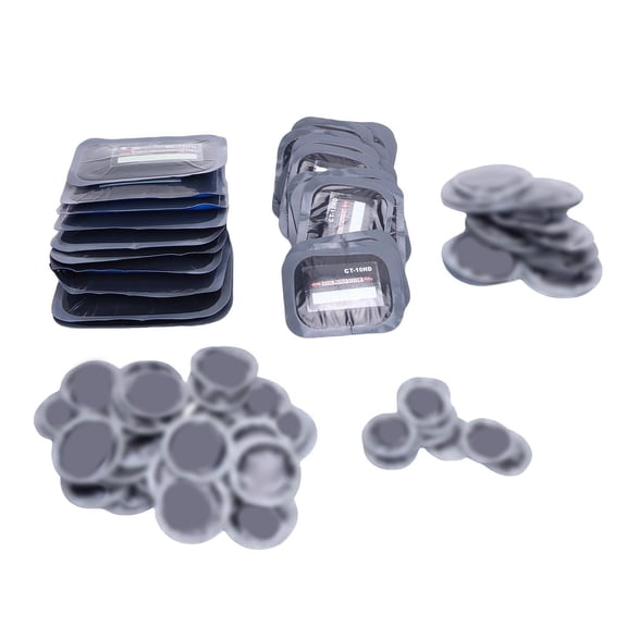 Xirurus 100 Pcs Tire Repair Patches 65x80mm 85x120mm Rubber Radial Cold Patch Kit for Car Truck Bus Tractor Motorcycle, Fast Puncture Repair