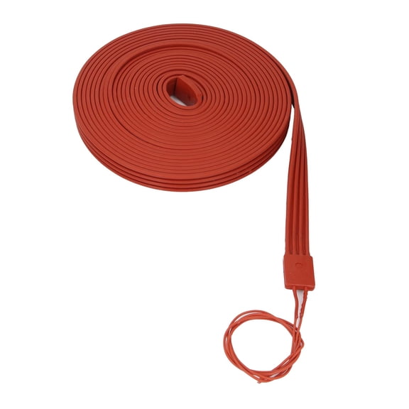 Xirurus 1000W Flexible Silicone Heating Cable (32.8 ft) for AC Compressors, Pipes, and RVs - 220V Waterproof De-Icing Solution