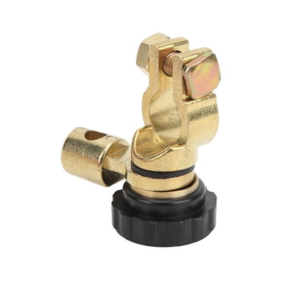 Xirurus 100A Brass Car Battery Disconnect Switch Link Terminal Anticreep Rustproof Universal Safe RV ATV Marine Black