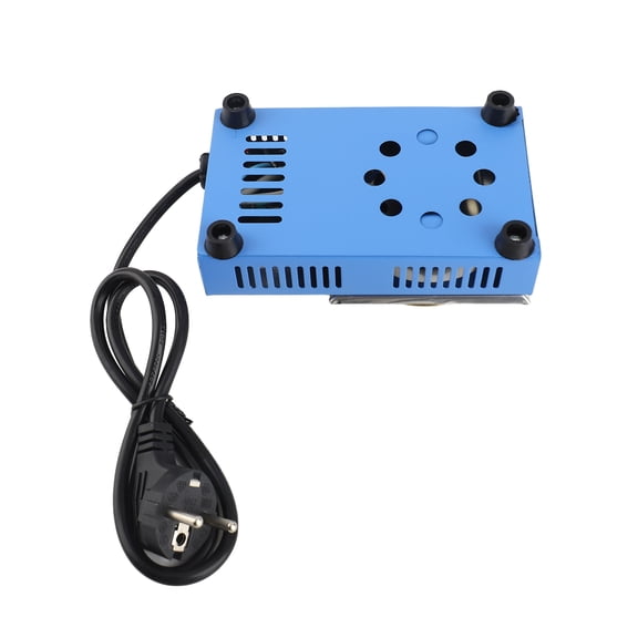 Xirurus 100W Mini Soldering Pot Compact Temperature Adjustable Solder Bath for Welding 38mm 1.5in Diameter Lead-Free Titanium Plated Stainless Steel Desoldering Tool 220V EU Plug Industrial Standard