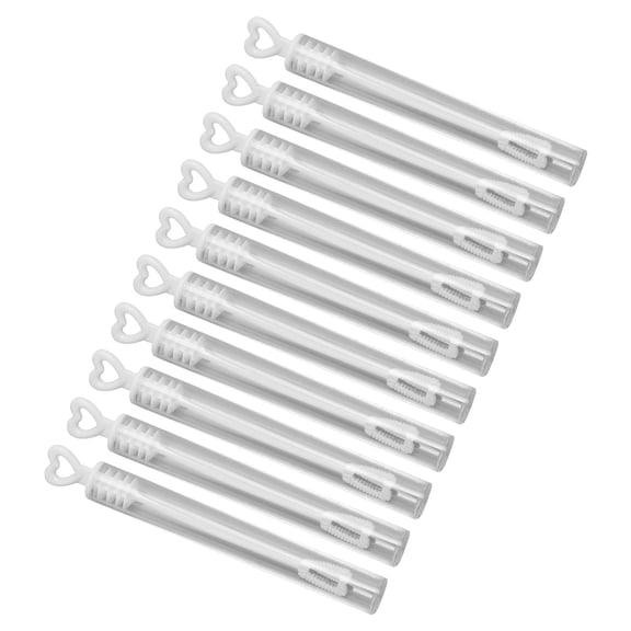 Xirurus 10PCS Small Bubble Wands Heart Shaped Bubble Wand Party Favors for Wedding and Outdoor Summer Fun