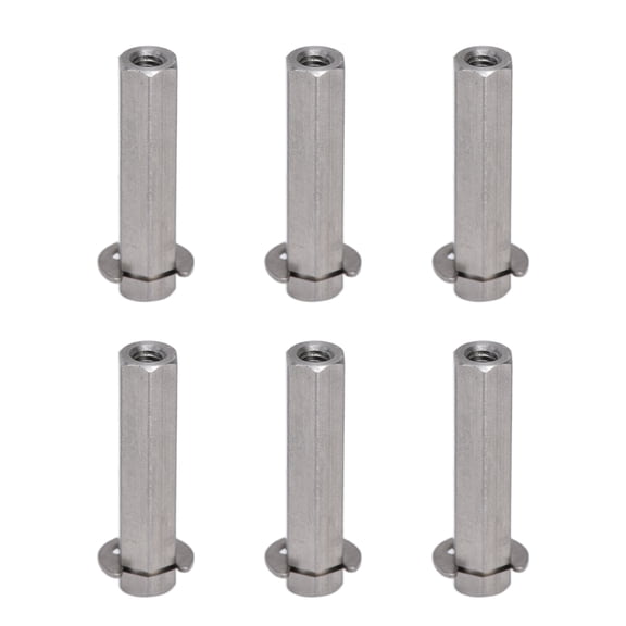 Xirurus 10Pcs Hex Shaft Rod Stainless Steel Bar 8mm Drive Part Set Kit, M4 Thread, 0.94 inches / 24 mm Length Replacement Shafts for TETRIX