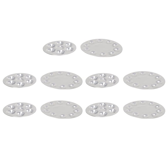 Xirurus 10Pcs Premium Metal Round Paint Tray Set Aluminium Alloy 6-Well & 10-Well Art Palettes for Watercolor Acrylic Oil Painting 6.7 in / 17 cm and 5.3 in / 13.5 cm