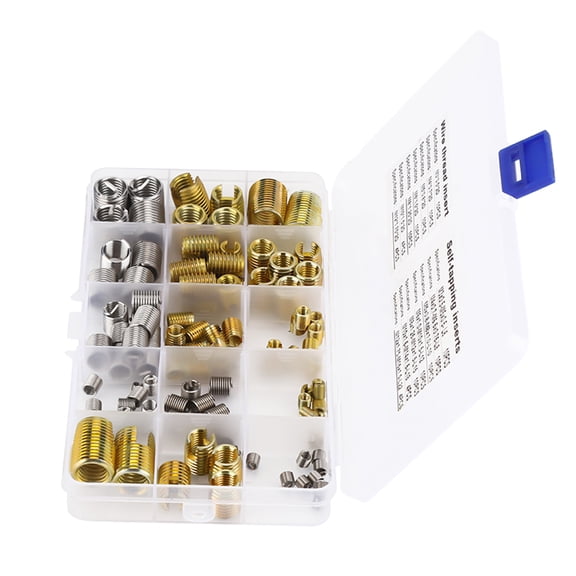 Xirurus 116Pcs Steel Self Tapping Thread Slotted Inserts Combination Set (7.09 in / 18.00 cm)[cite: 1]