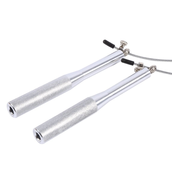 Xirurus 118 inches / 3m Adjustable Speed Jump Rope with Aluminum Handles, 360° Universal CS Bearing, Silver