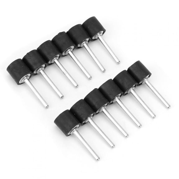 Xirurus 12-Piece Polishing Sanding Drum Rubber Mandrel Standing Sleeve Set for Rotary Tools, 1/8 Inch / 3.175 mm Shank Size, Non-Slip Anti-Friction Grinding Tool Accessories