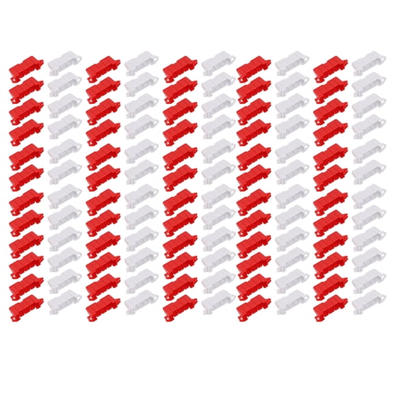 Xirurus 120PCS Remote Control Car DIY Racing Track Road Barrier Drifting Race Track Road Barrier Red and White Lightweight Portable Perfect for RC Drift Race Track Models Accessories