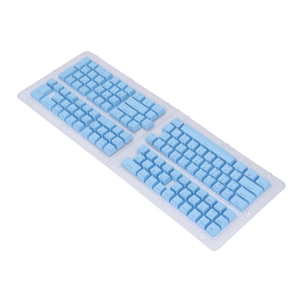 Xirurus 132 Keys Korean Keycaps Set OEM Profile ABS Double Shot Backlit Keycap Replacement for 61 64 68 84 87 98 104 108 Mechanical Keyboards, Custom DIY Gaming Accessories, Blue