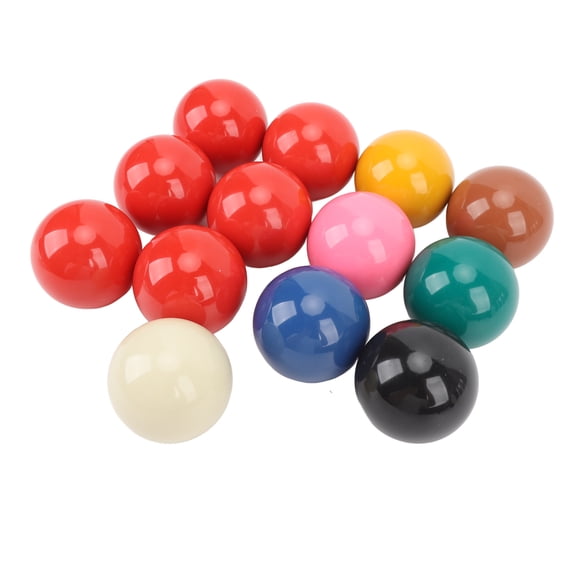 Xirurus 13pcs Professional Snooker Balls Set, Standard 2.1 inches / 5.25 cm Diameter Resin Replacement Billiard Balls for Pool Tables, Ideal for Casual and Competitive Play