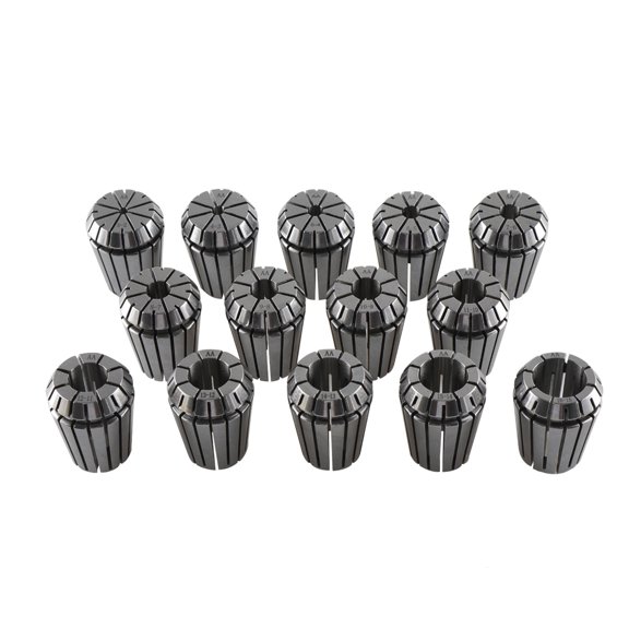 Xirurus 14Pcs Spring Collets Set Precise ER25 Collet Chucks Set for CNC Engraving Machine Milling Lathe Tool Holder High Precision Carbon Steel Replacement Parts (3-16mm / 0.12-0.63 inches)