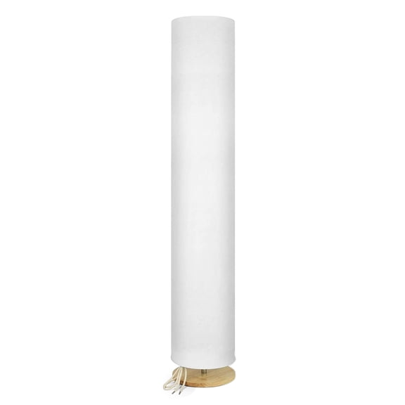 Xirurus 14W Soft Fabric LED Floor Lamp Standing Light Warm White 5 Levels Dimmable Brightness Adjustable E27 Base Simple Cylindrical Design Foot Pedal Switch For Living Room (14.17 inches / 36 cm)