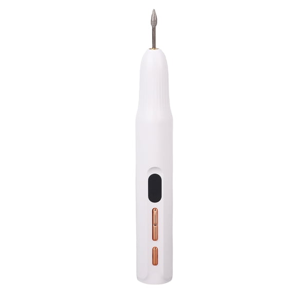 Xirurus 2 in 1 Electric Nail Drill With Nail Lamp Portable Rechargeable Remover Pen Type Polisher Machine for Salon and Home Use, High Speed Adjustable Variable Tool 7.48 inches / 19 cm, Pure White